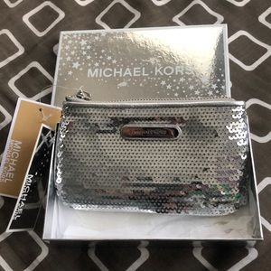 MK Sequin Coin Purse
